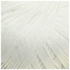 Пряжа "Успешная" 100%мерсеризованный хлопок 220м/50гр (01-Белый) 1моток 1159396 Пехорка