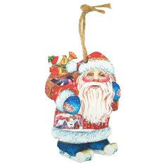 Елочное украшение из фанеры "Дед мороз с подарками" (арт. 326067) Яркий праздник