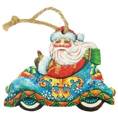 Елочное украшение из фанеры "Дед мороз в машине" (арт. 326065) Яркий праздник