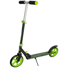 Городской самокат Larsen Indy, black/lime