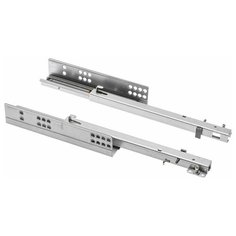 GTV Направляющие MODERN SLIDE не полного 3/4 выдвижения L-450 для деревянных ящиков с доводчиком без крепления к фасаду