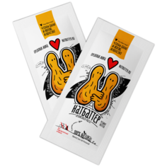 Арахисовая паста Натбаттер классическая, из жареного арахиса, натуральная, без добавок и сахара, СквизПак, 32г