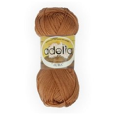 Пряжа ADELIA "AURA" 10 шт. в упак. цвет св. коричневый (AURA-025)