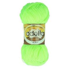 Пряжа ADELIA "AURA" 10 шт. в упак. цвет неон. желтый (AURA-112)