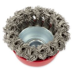 Щетка для УШМ чашка 65 мм, посадка M14, стальная витая проволока, ARNEZI R804706 (Производитель: ARNEZI R8047065)