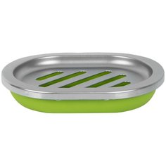 Мыльница Альма пластик цвет зелёный Аквадекор