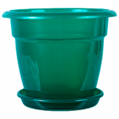 Кашпо 2,5л. КП-01 Полипропилен Зеленый ОНЕСТ