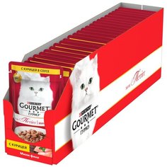 GOURMET MON PETIT для взрослых кошек с курицей в соусе (50 гр х 30 шт)