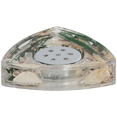 Мыльница Морская звезда пластик цвет прозрачныйзелёный Vidage