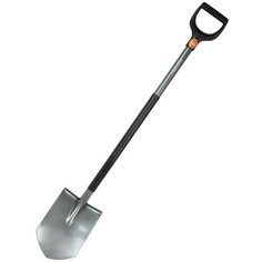 Лопата штыковая Fiskars Solid Prof 121 см сталь, с черенком