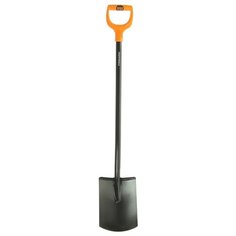 Лопата штыковая прямоугольная Fiskars SolidTM 116 см сталь, с черенком