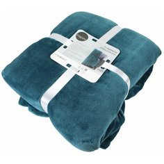 Плед Flamingo 200x220 см микрофибра цвет бирюзовый Inspire