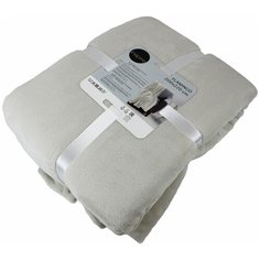 Плед Flamingo 200x220 см микрофибра цвет слоновая кость Inspire