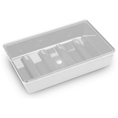 Мыльница Spacy пластик цвет белыйполупрозрачный Berossi