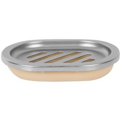 Мыльница Альма пластик цвет кремовый Аквадекор