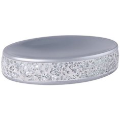 Мыльница Snow полирезина цвет серебро Fixsen