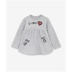 Лонгслив Gulliver Baby, размер 74, серый