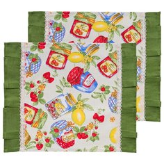 Салфетки подстановочные комплект 2шт "джем" Santalino 850-858-4 35х45см