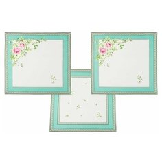 Салфетка SANTALINO Гарден, 3шт, 40х40 см, бирюза