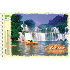 Альбом для рисования Hatber ECO Природа 40 листов, А4, 5 дизайнов в блоке