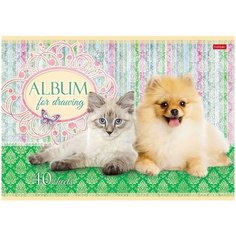 Альбом для рисования Hatber Маленькие друзья 40 листов, А4