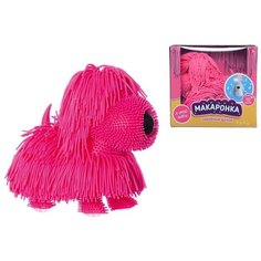 Интерактивная игрушка ABtoys Макаронка Собака розовая ходит, звуковые и музыкальные эффекты