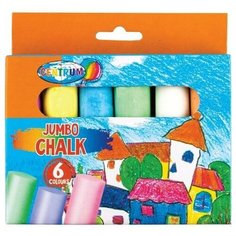 Набор мелков CENTRUM мел цветной JUMBO, 6 цветов