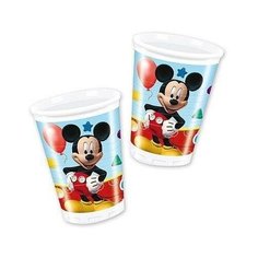 Товары для праздника Веселая Затея Стакан пластмссовый Микки игривый 200мл 8шт
