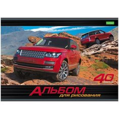 Альбом для рисования Hatber ECO джипы 40 листов, А4