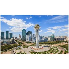 Алмазная мозаика 40x50 с нанесенной рамкой Нур- Султан Molly ( KM0873 )