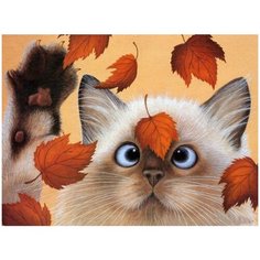 Картина мозаикой 15х20 Осенние листья Molly ( KM0932 )