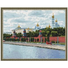 Алмазная мозаика 40x50 с нанесенной рамкой Москва. Кремль Molly ( KM0668 )