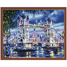 Алмазная мозаика 40x50 с нанесенной рамкой Тауэрский мост Molly ( KM0813 )