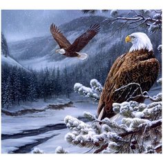 Алмазная мозаика 30х30 Орлы Molly ( KM0921 )