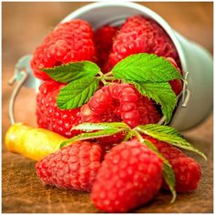 Алмазная мозаика 30х30 Ягода малина Molly ( KM0899 )