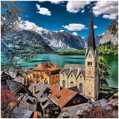 Алмазная мозаика 30х30 Австрия. Альпы Molly ( KM0920 )