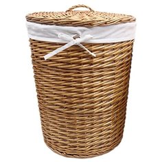 Корзина для белья WasserKRAFT Leine 45x45x56 WB-350- L с крышкой Коричневая