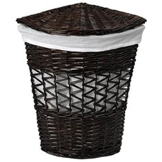 Корзина для белья WasserKRAFT Salm 40x40x57 WB-270- L с крышкой Коричневая