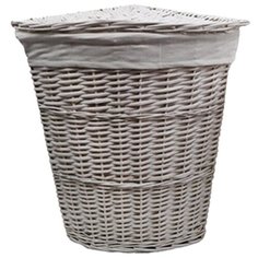 Корзина для белья WasserKRAFT Vils 31x31x45 WB-560- M с крышкой Белая