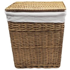 Корзина для белья WasserKRAFT Ammer 38x26x43 WB-370- M с крышкой Коричневая