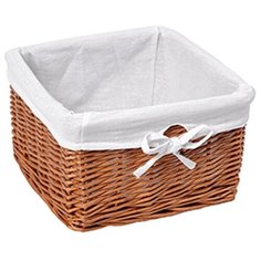 Корзина для белья WasserKRAFT Dinkel 25x25x16 WB-580- S Коричневая