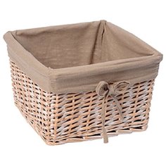 Корзина для белья WasserKRAFT Kammel 37x37x22 WB-180- L Кремовая