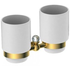 Стакан для зубных щеток Art&Max Antic Crystal AM- E-2688SJ двойной Бронза