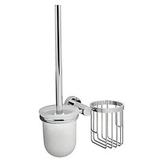 Ершик для унитаза с держателем освежителя воздуха WasserKRAFT Donau K-9435 Хром