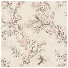 Обои Prima Italiana Colibri 33733 Винил на флизелине (1,06*10,05) Бежевый, Цветы/Птицы Прима Италияна