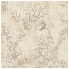 Обои Prima Italiana Colibri 33735 Винил на флизелине (1,06*10,05) Бежевый, Цветы/Птицы Прима Италияна