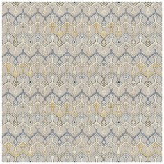 Обои RASCH Maximum XVI 917246 Винил на флизелине (1,06*10,05) Серый/Желтый/Синий, Геометрия/Орнамент