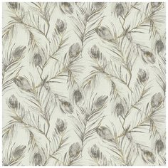 Обои Lutece Fragrance 51193909 Винил на флизелине (0,53*10,05) Серый/Белый, Листья