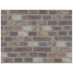 Обои декоративные обои винил на флизелиновой основе Fipar R 22528 Romana 1.06х10.05м бордовый/серый