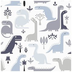 Обои детские Grandeco Jack N ROSE 2 LL-10-02-1 Винил на флизелине (0,53*10,05) Разноцветный, Животные